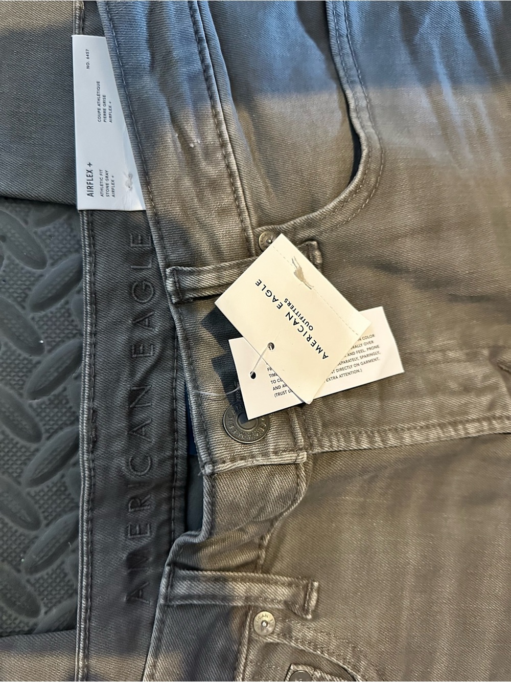 American Eagle Outfitters Men's Gray Slim Straight Jeans